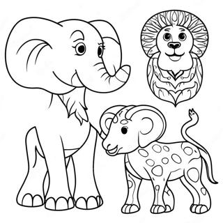 Pagina Para Colorear De Animales Africanos 104996-42676