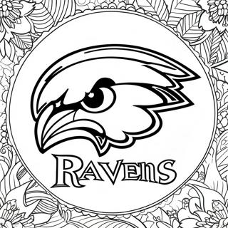 Pagina Para Colorear Del Logo De Los Baltimore Ravens 105023-42702