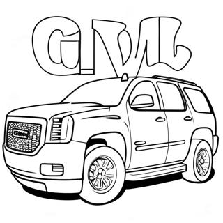 Pagina Para Colorear De Suv Gmc 105100-42760