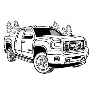 Pagina Para Colorear De Camioneta Gmc Sierra 105101-42762