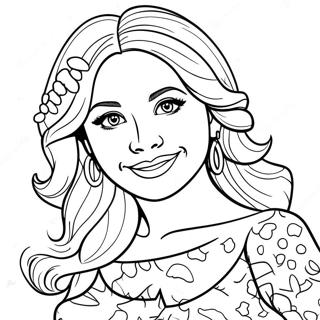 Pagina Para Colorear De Sharpay Evans Glamorosa 105409-43018