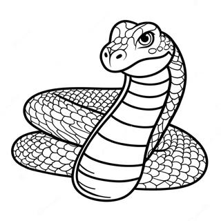 Pagina Para Colorear De Anaconda De Dibujos Animados Deslizandose 105434 43035