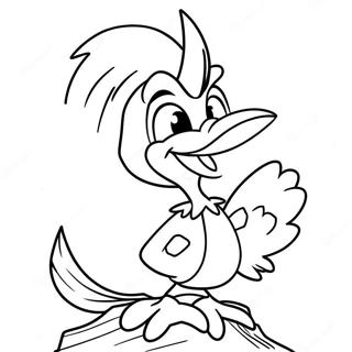 Pagina Para Colorear Divertida De Woody El Pajaro Carpintero 105459 43052