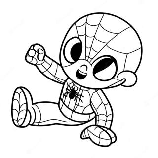 Pagina Para Colorear De Bebe Spiderman 105536-43105