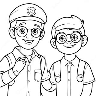 Pagina Para Colorear De Blippi Y Meekah 105587-43147