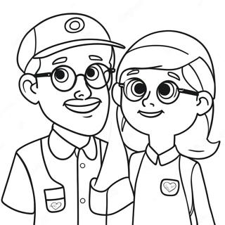 Pagina Para Colorear De Blippi Y Meekah 105587-43148