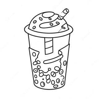 Pagina Para Colorear De La Taza Colorida De Dunkin Donuts 105742-43270