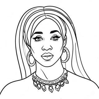 Cardi B Páginas Para Colorear