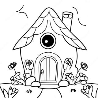 Pagina Para Colorear De La Cabana De Hadas Caprichosa 105950 43434