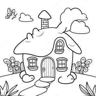 Pagina Para Colorear De La Cabana De Hadas Caprichosa 105950 43435