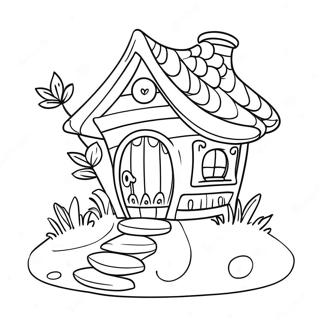 Pagina Para Colorear De La Cabana De Hadas Caprichosa 105950 43436