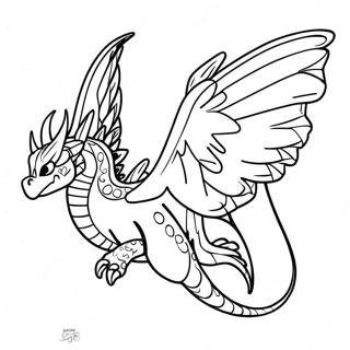 Pagina Para Colorear De Rainwing De Wings Of Fire 106283-43688