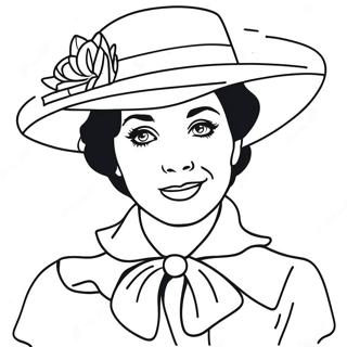 Mary Poppins Páginas Para Colorear