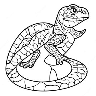 Reptil Páginas Para Colorear