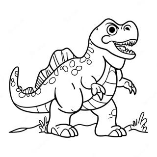 Pagina Para Colorear De Giganotosaurus Con Cria 106619 43957