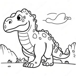 Pagina Para Colorear De Giganotosaurus Con Cria 106619 43960