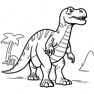 Pagina Para Colorear De Giganotosaurus Caminando 106620 43964