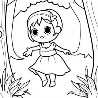 Pagina Para Colorear De Ela En Un Bosque Magico 106800-44102