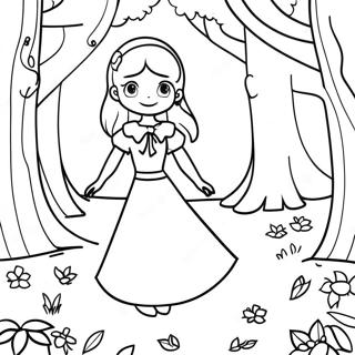 Pagina Para Colorear De Ela En Un Bosque Magico 106800-44103