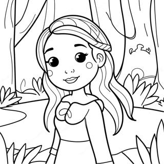 Pagina Para Colorear De Ela En Un Bosque Magico 106800-44104