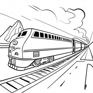 Pagina Para Colorear De Viaje Colorido En Tren Amtrak 106924 44192