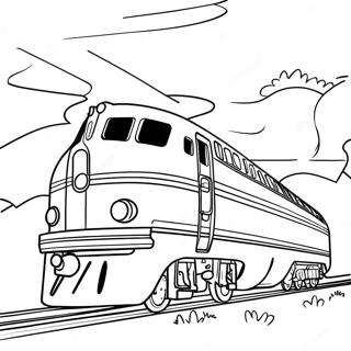 Pagina Para Colorear De Tren Amtrak Vintage 106927 44201