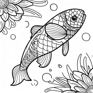 Pagina Para Colorear De Aventuras De Peces Koi 107102-44325