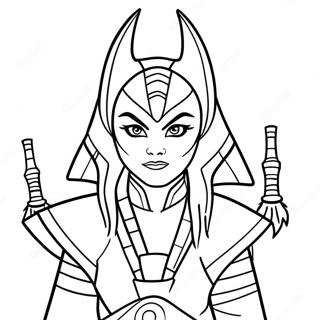 Ahsoka Tano Páginas Para Colorear