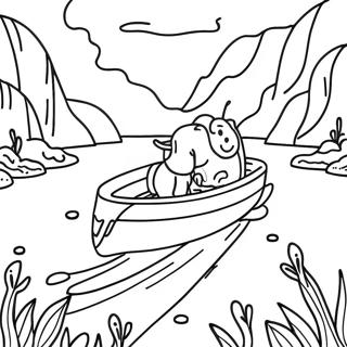 Pagina Para Colorear De La Aventura En El Rio De Chocolate 107282-44478