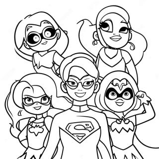 Pagina Para Colorear De Chicas Superheroinas De Dc 107665-44772