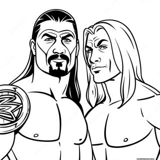 Pagina Para Colorear De Equipo Dinamico De Wwe 107720 44825