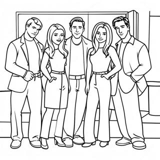 Pagina Para Colorear De La Serie De Tv Friends 107742-44830