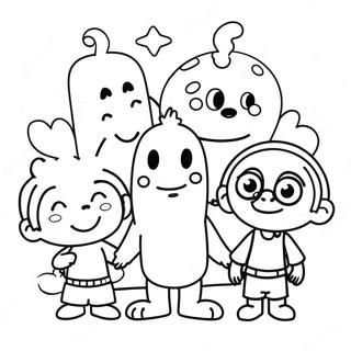 Pagina Para Colorear De Los Divertidos Personajes De Friends 107744 44839