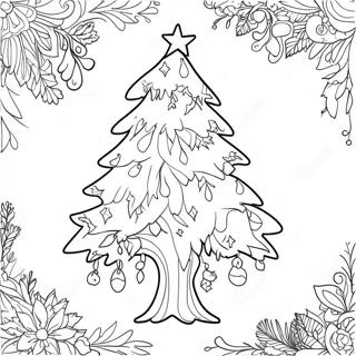 Pagina Para Colorear De Arbol De Yule Magico 108258 45240