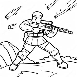 Pagina Para Colorear De Soldado Valiente En Combate 108309 45276