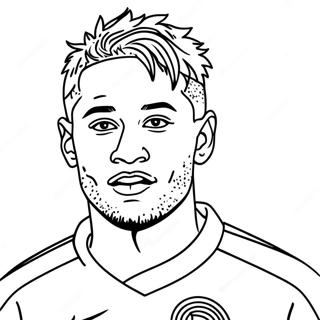 Pagina Para Colorear De Neymar Psg 108436-45371