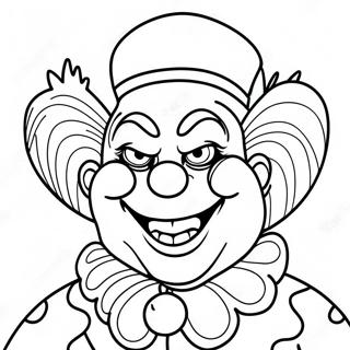 Pagina Para Colorear De Un Payaso Espeluznante De Humor Oscuro 108463-45393