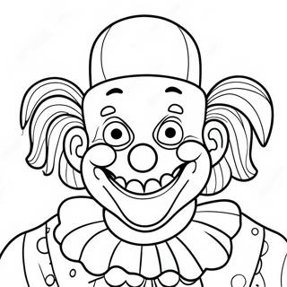 Pagina Para Colorear De Un Payaso Espeluznante De Humor Oscuro 108463-45394