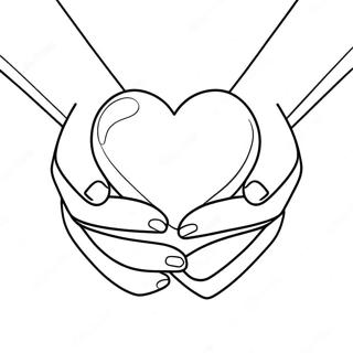 Pagina Para Colorear De Manos Sosteniendo Un Corazon 108543-45465