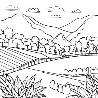 Pagina Para Colorear De Una Finca De Cafe Colombiana 108645-45541