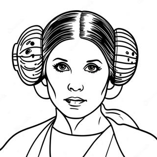 Princesa Leia Páginas Para Colorear