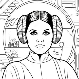 Pagina Para Colorear De La Princesa Leia 108850-45690