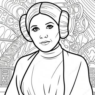 Pagina Para Colorear De La Princesa Leia 108850-45691