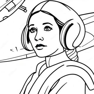 Pagina Para Colorear De La Princesa Leia En Batalla Espacial 108853-45704
