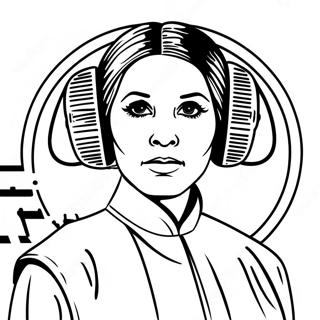 Princesa Leia Páginas para colorear