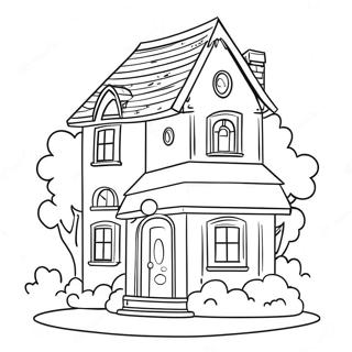 Pagina Para Colorear De La Casa De Suenos De Barbie Colorida 108954-45775