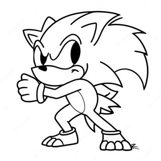 Sonic El Hombre Lobo Páginas Para Colorear