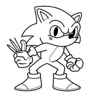 Pagina Para Colorear Sonic El Hombre Lobo 109081-45872