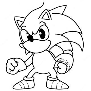 Pagina Para Colorear Sonic El Hombre Lobo 109081-45933