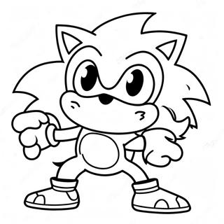 Pagina Para Colorear Sonic El Hombre Lobo 109081-45934